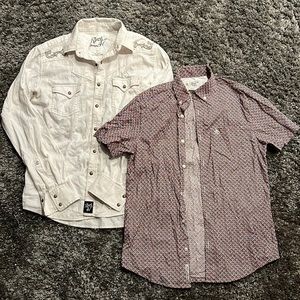 Mens button-up shirts bundle!